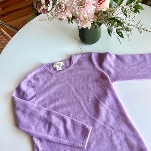 vintage sweater purple cropped